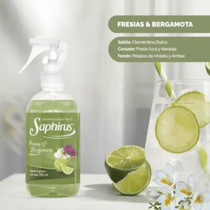 Textil Fresias y Bergamota 250 ml.