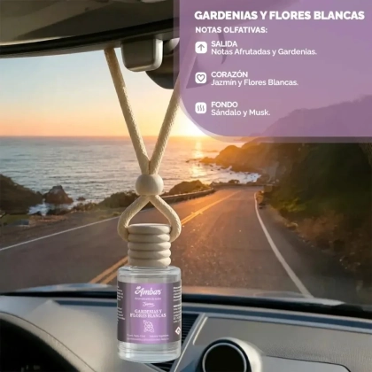 Difusor Colgante Gardenias y Flores Blancas