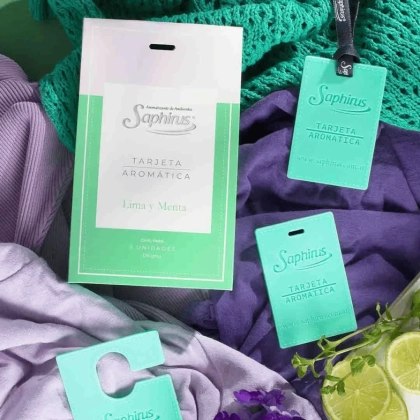 Tarjeta Aromatica Lima y Menta